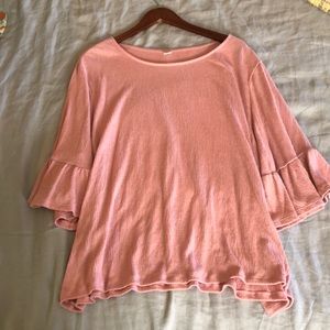 XXL Pink Old Navy, 3/4 Length Sleeve Shirt